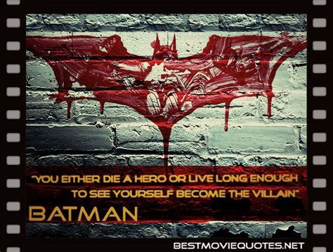 12 gotham deserves famous sayings, quotes and quotation. #Batman #Quote - "You either die a hero or live long enough to see yourself become the villain ...