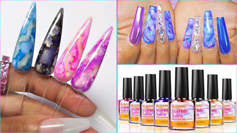 Easy Marble Nail Art Step By Step For Beginners At Home Easy Acrylic