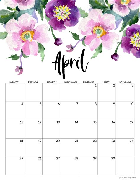Cute Printable Floral Cute Printable February 2021 Calendar Select