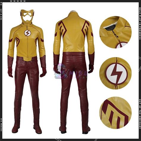 Flash Cospaly Costumes Season 3 Wally West Suit Hmcosplay