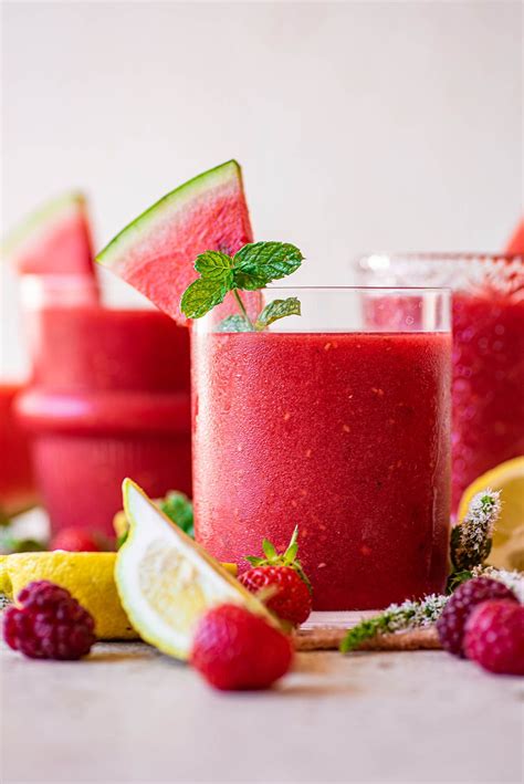 Watermelon Smoothie Juice Plant Based Smoothies Healthy Drinks