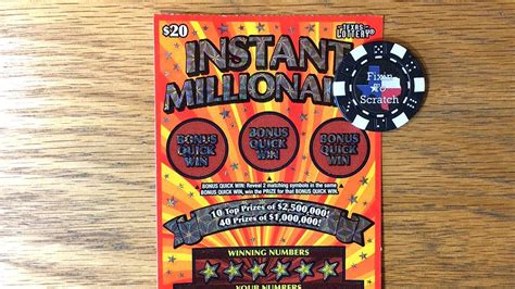 20 Instant Millionaire Texas Lottery Scratch Off Ticket Youtube