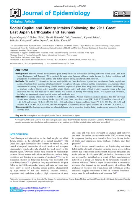 (PDF) Social Capital and Dietary Intakes Following the ...