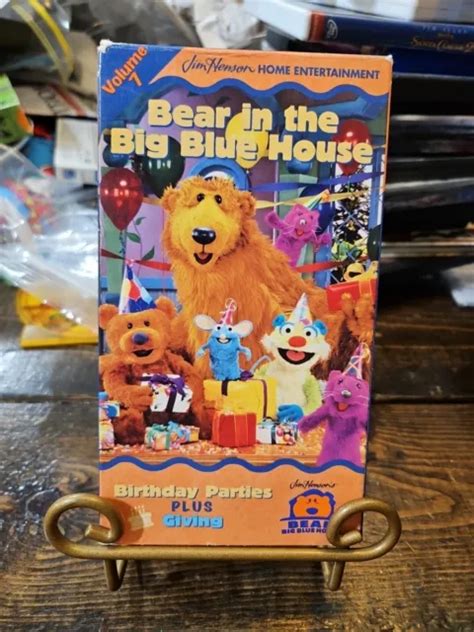 Bear In The Big Blue House Volume 7 Vhs 1999 Slip Sleeve Case
