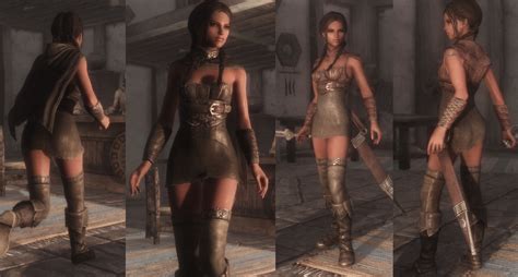 the elder scrolls skyrim unp tiwa44 clothing female sexy skimpy standing tagme modbooru