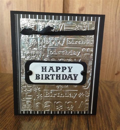 Simple Mans Birthday Card Homemade Cards And Other Paper