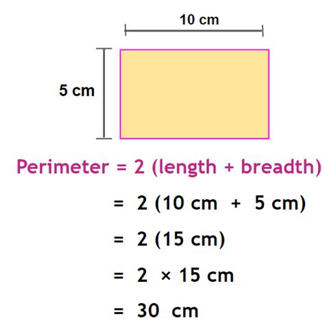 Find The Perimeter And Area Of A Rectangle Whose Length And Breadth Are