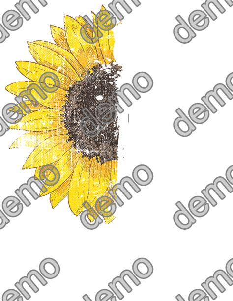 Class Of 2022 High School Graduation Senior Sunflower T Bleached