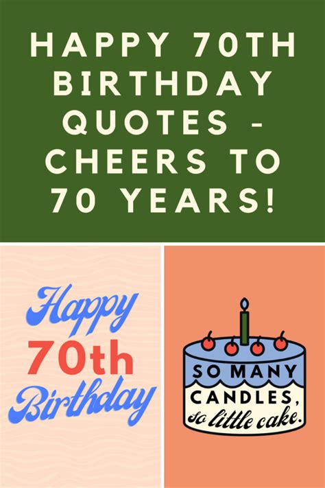 Happy 70th Birthday Quotes Cheers To 70 Years Darling Quote 70th