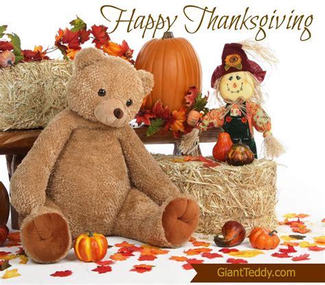 Happy Thanksgiving From Teddy Bears For Holidaysocc
