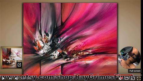 Ray Grimes Fine Art Abstract Painting Abstract Floral Art Abstract