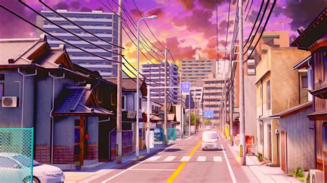 Anime City Skyline Vuexaser
