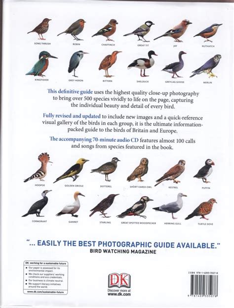 Rspb Complete Birds Of Britain And Europe Rob Hume Author