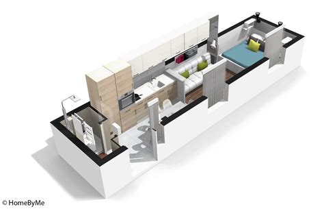 Visite En 3d Dun Studio Ultra Fonctionnel Elle Décoration Plan