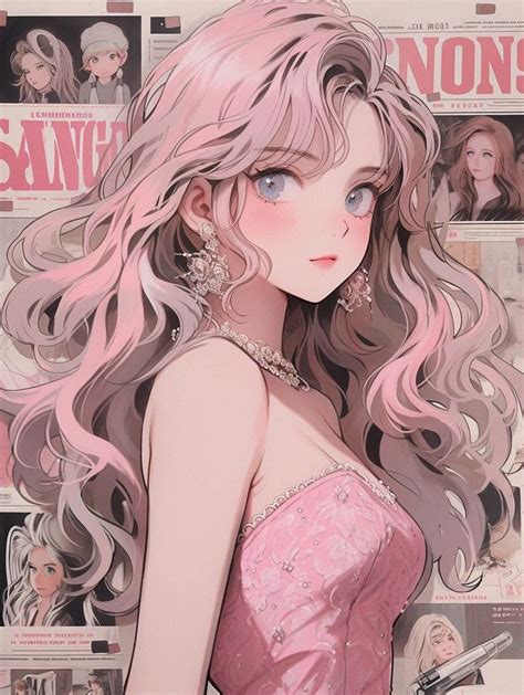manga anime girl manga art pretty art cute art manga watercolor digital portrait art