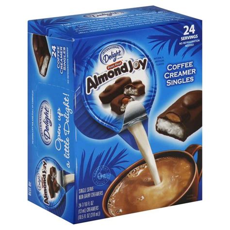 There's like six grams of sugars, no in the end i enjoyed using this almond joy creamer very much. International Delight Coffee Creamer Singles Almond Joy ...
