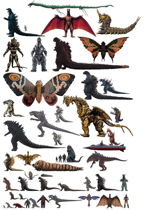 Godzilla Kaiju Size Comparison