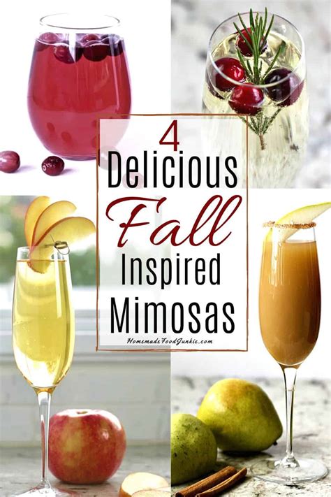 Four Delicious Fall Mimosas Recipes Homemade Food Junkie