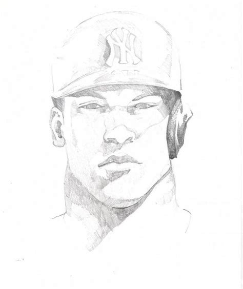 Aaron Judge Sketch Drawing I Did A Couple Of Years Ago Baseball
