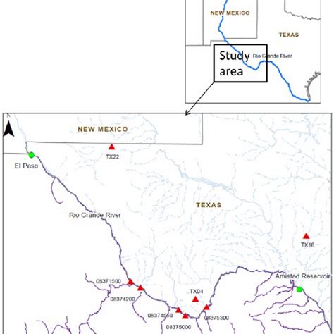 The Geography Map Of The Rio Grande River Basin Download Scientific