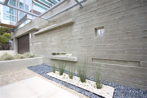 Exterior Concrete Wall Design Modern Landscaping Exterior Wall