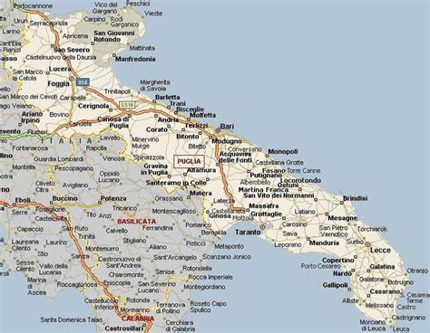 Cartina Geografica Della Puglia Mappa Carta Geografia Mappa Dell Italia Puglia