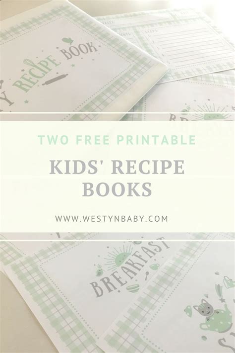 Printable Kids Recipe Books Printables Kids Recipe Book Recipe