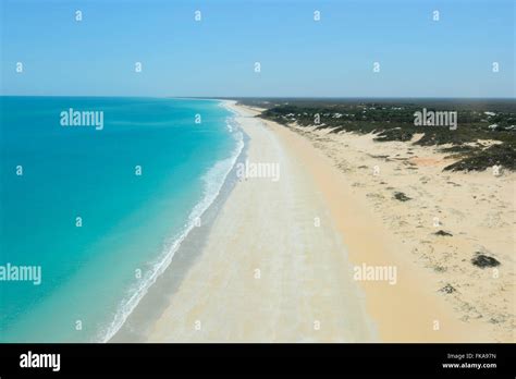 Aerial View Of Cable Beach Broome Kimberley Region Western Australia Wa Australia Stock