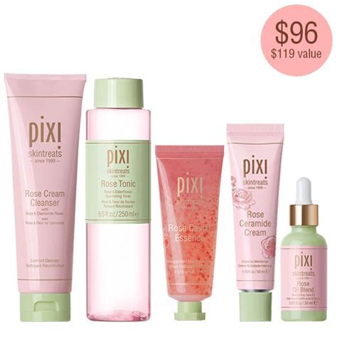 Ultra Luxe Rose Infused Skintreats Set Pixi Beauty