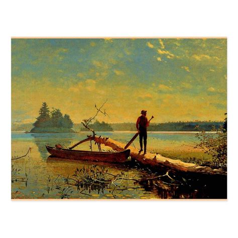 Adirondack Lake Postcard Winslow Homer Paintings Winslow Homer Lake