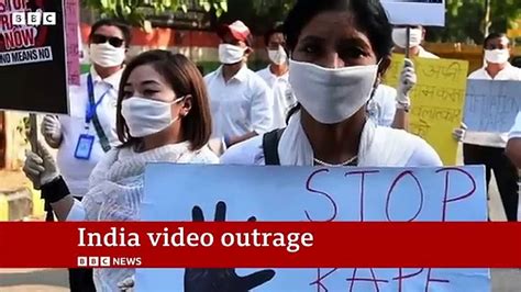 India Outrage At Video Of Two Women Being Paraded Naked BBC News P