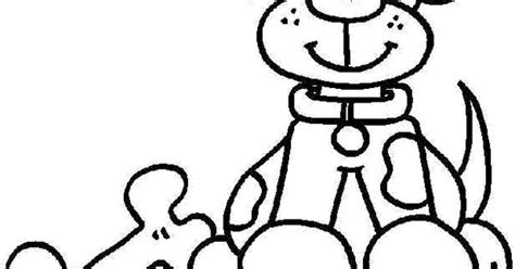 Kleurplaat hond met bot Kleurplaten Pinterest Huisdieren