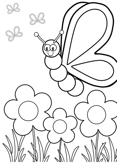 Bentuknya sangat mudah untuk dibuat sketsa meskipun ada beberapa yang bentuk sayapnya rumit. Gambar Mewarnai Kupu kupu dan bunga Terbaru | gambarcoloring