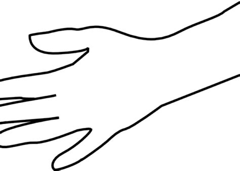Hand Clipart Outline Hand Outline Cliparts Palm Of The Hand Clipart