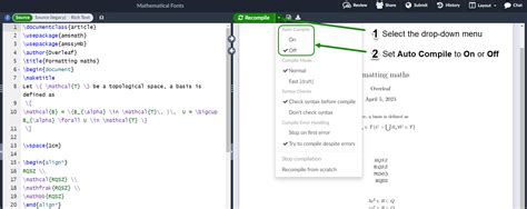 Can I Turn Off The Automatic Refresh Of The Preview Overleaf Editor