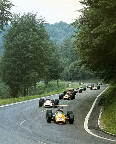 F1 Denny Hulme McLaren Leads John Surtees Honda In The 1968 French