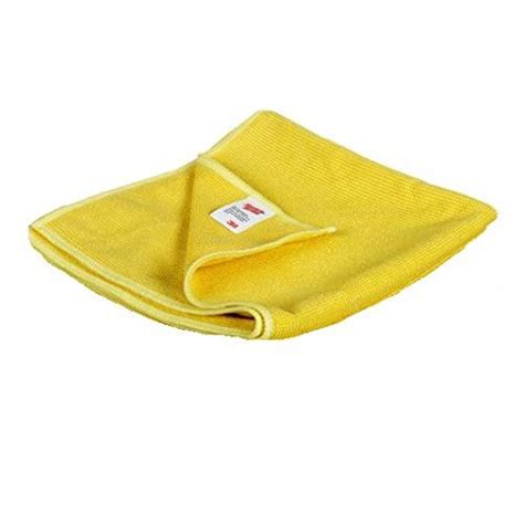 yellow microfibre cleaning cloth quantity per pack 1 size 40 cm x 40 cm or 16 in x 16 in at