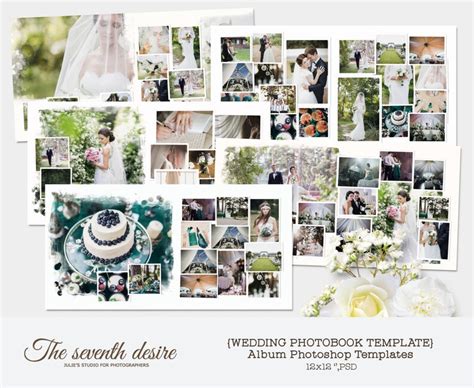 Wedding Photobook 12x12 Album Photoshop Templates Album Etsy