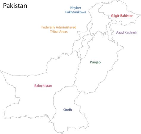 Pakistan Map Pakistan Maple Boundary Vector Pakistan Maple Boundary