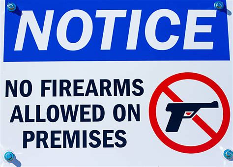 Gun Free Zone Sign Stock Photos Pictures And Royalty Free Images Istock