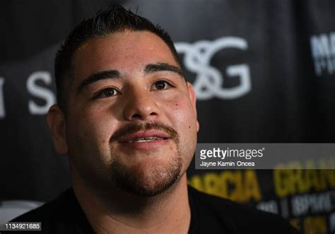 heavyweight contender andy ruiz jr answers questions during a media news photo getty images