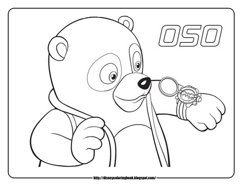 Special Agent Oso 1: Free Disney Coloring Sheets | Learn To Coloring