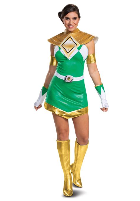 Power Rangers Womens Deluxe Green Ranger Costume