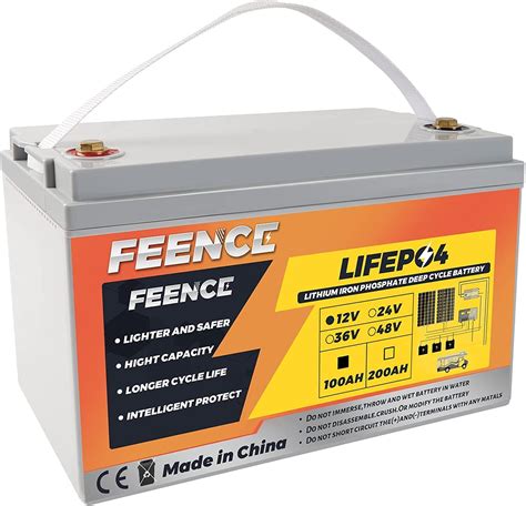 Feence 12v Lifepo4 100ah Akku 1280wh Lithium Batterie Mit 100a Bms