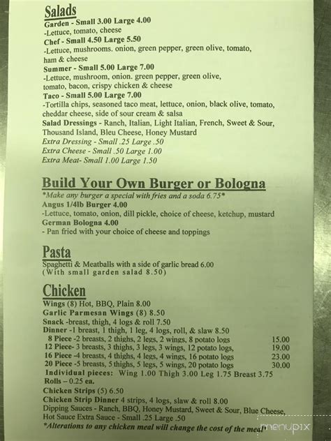 On the street of bloomfield avenue and street number is 323. Online Menu of Pizza Barn, Cardington, OH