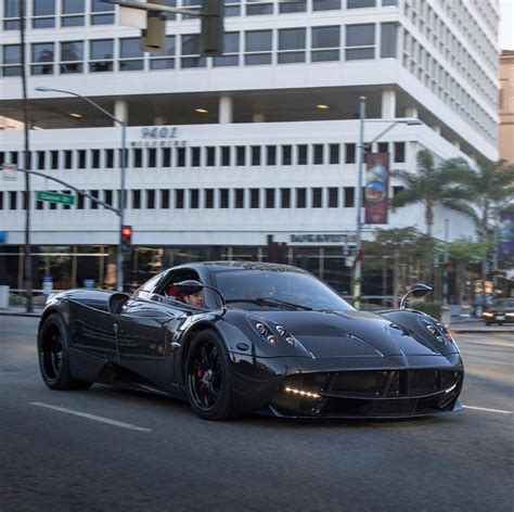 pagani huayra made completely out of gloss black carbon fiber w black wheels photo taken by