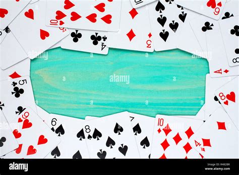Deck Of Cards Used As A Border Stock Photo Alamy