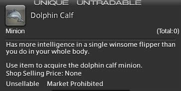 Maybe you would like to learn more about one of these? FFXIV 5.5 How to get the Dolphin Calf Minion Guide - Millenium