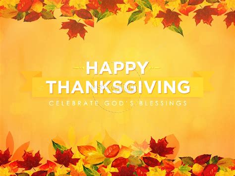 Happy Thanksgiving Blessings Sermon Powerpoint Sharefaith Media