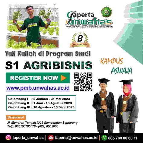Pmb Prodis1 Agribisnis Fakultas Pertanian Universitas Wahid Hasyim Semarang